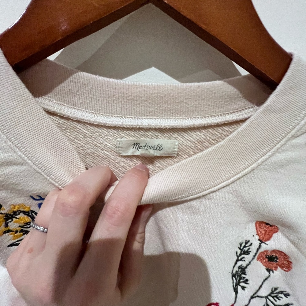 Madewell embroidered sweatshirt - Picture 3 of 3